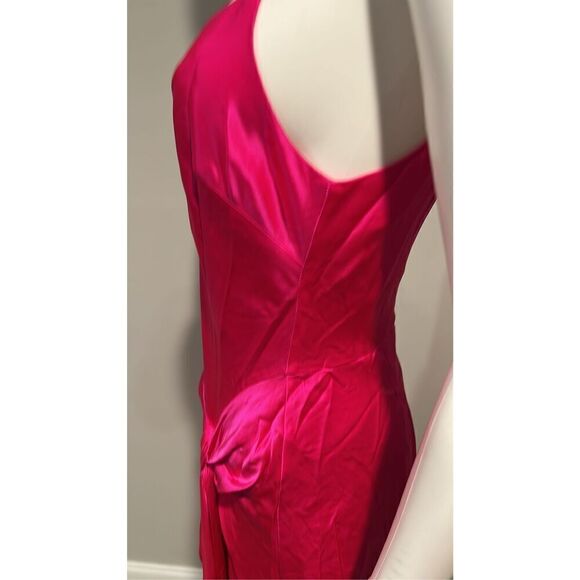 Cinq a Sept Kalena Pink Silk Midi Dress Size 6 - Picture 9 of 12